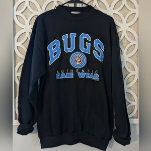 Vintage 1993 Bugs Bunny Looney Tunes Sweatshirt Crewneck Made In USA Adult Large